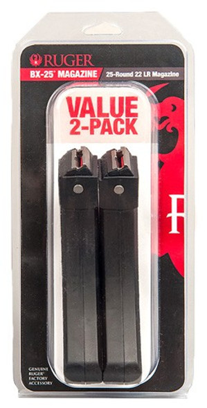 25RD POLYMER 2-PACKRUGER MAGAZINE 10/22 22LR 