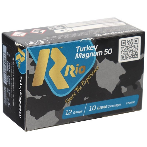 RIO Royal Turkey Magnum 50 Shotshell Ammunition 12ga 3" 1-3/4oz 1260 fps #4 10/ct