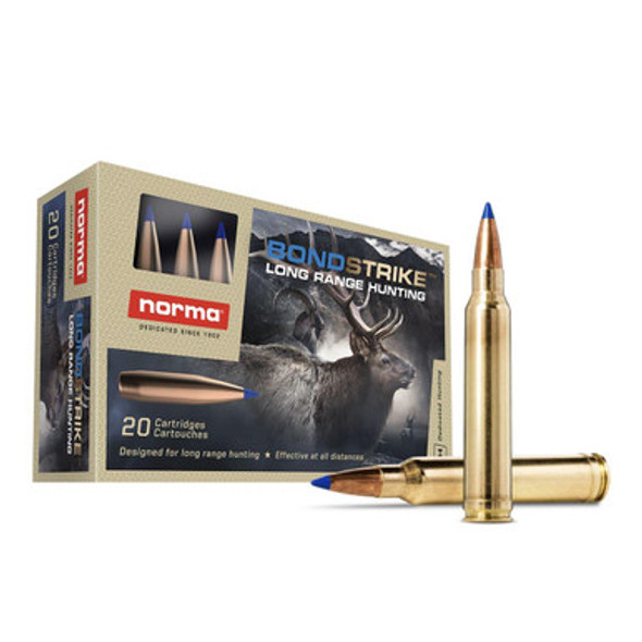 Norma BondStrike Rifle Ammunition 7mm PRC 165gr PT 3497 fps 20/ct