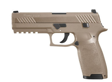 Sig Sauer P320 .177 cal CO2-Powered ASP Air Pistol w 30/rd Belt Magazine 12 Gram CO2 Cartridge - Coyote