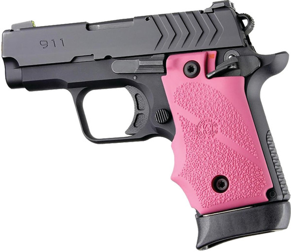 Hogue Ambi Safety Rubber Grip for Springfield Armory 911- Pink