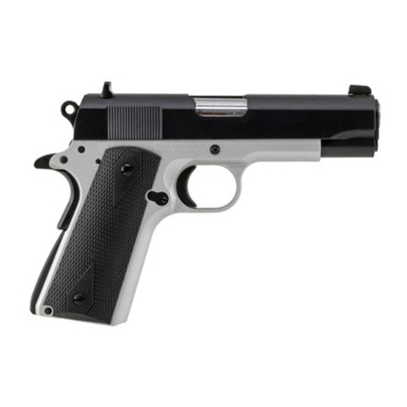 SDS Imports Tisas 1911 Aviator Handgun 9mm Luger 9rd Magazines (2) 4.25" Barrel Black Slide and Stainless Steel Frame