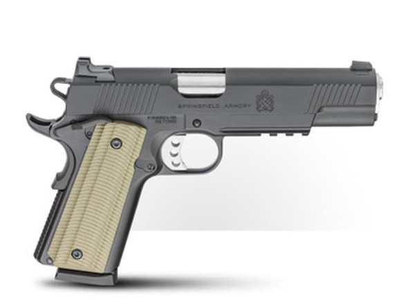 Springfield 1911 Operator Handgun .45 ACP 8rd(2) Magazines 5" Stainless Barrel VZ Grips
