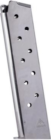 Mec-Gar 1911 Govt Handgun Magazine .45 ACP HT Nickel 10/rd
