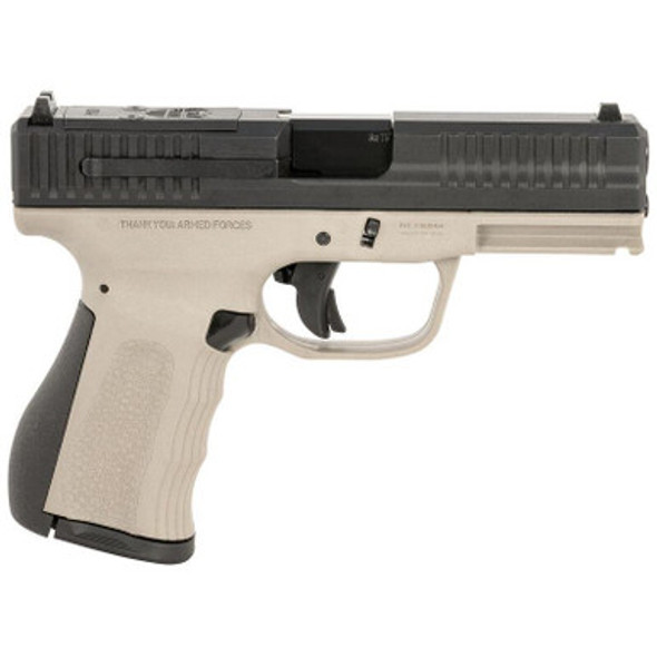 FMK Mach 9 Handgun 9mm Luger 10rd Magazine(1) 4" Barrel Optic Ready Titanium Grey Frame