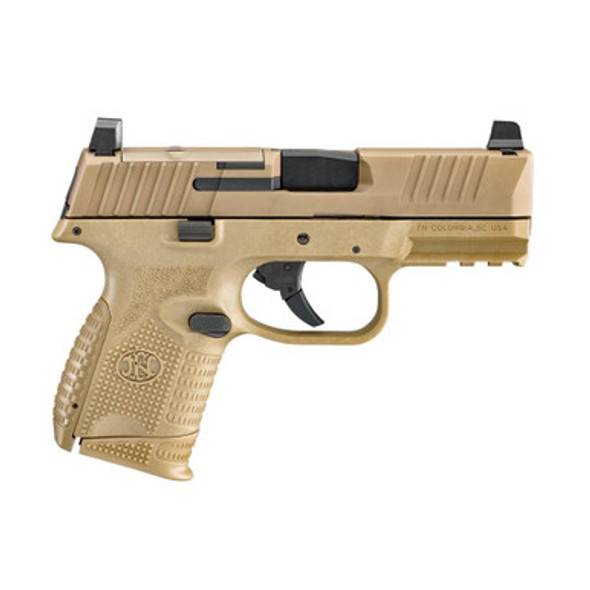 FN 509 Compact MRD Handgun 9mm Luger 10rd Magazines (2) 3.7" Barrel FDE NMS