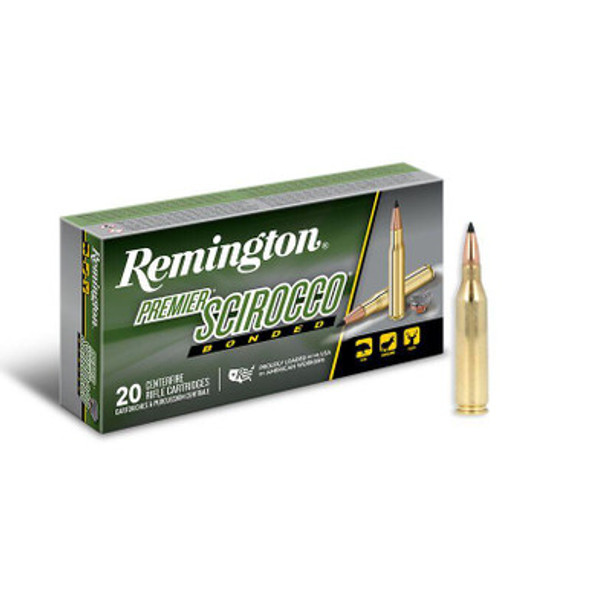 Remington Premier Scirocco Rifle Ammunition 243 Win 90 gr PT 3120 fps 20/ct