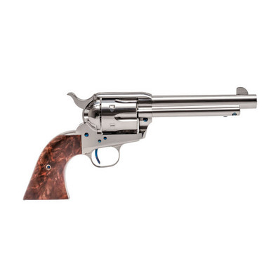 Standard Manufacturing SAA Nickel Revolver .45 Colt  6rd Capacity 4.75" Barrel 2 Piece Grip