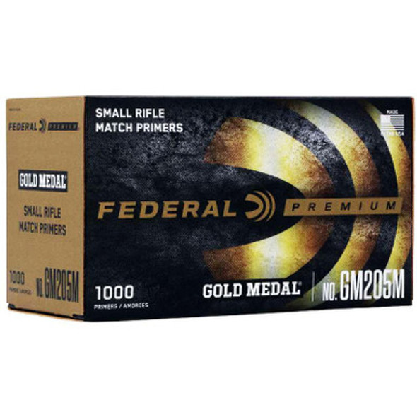 Federal Premium Gold Medal Centerfire Primers-Small Rifle Match 1000/ct