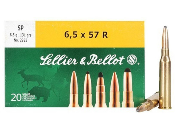 AMMO 6.5 X 57 R-SP 131 GR 20/BOX