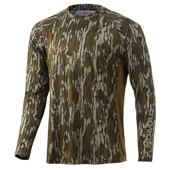 Nomad Camo Pursuit Long Sleeve Shirt Mossy Oak Bottomland S