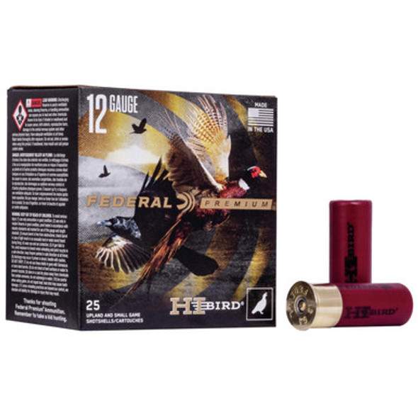 Federal Hi-Bird Shotshells 12ga  2-3/4" 1-1/4oz 1330 fps #6 25/ct