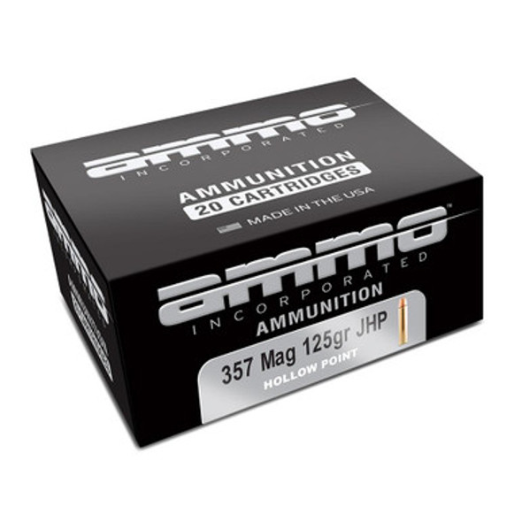 Ammo Inc Signature Handgun Ammunition .357 Mag 125 gr JHP 1554 fps 20/ct