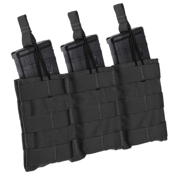 TacShield Triple Speed Load Rifle Molle Pouch-Black