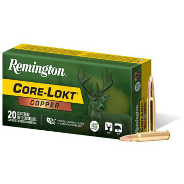 Remington Core-Lokt Copper Rifle Ammunition .30-06 Sprg 150gr CHP 2910 fps 20/ct