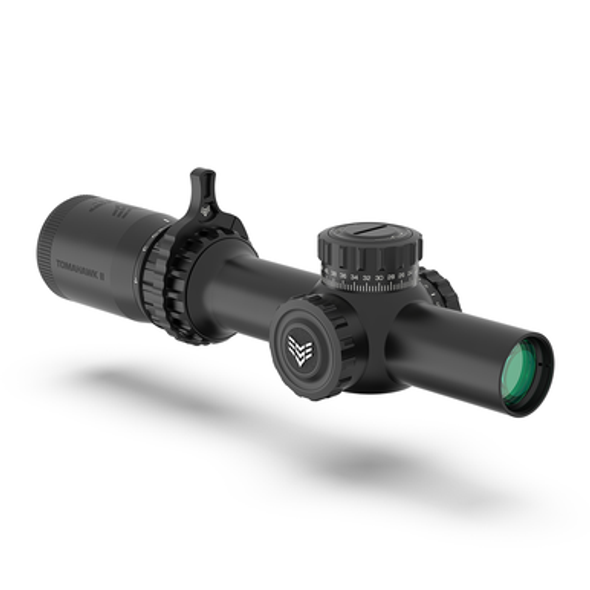 Swampfox Tomahawk II Rifle Scope 1-6x24 30mm SFP BDC Green Illum. Black