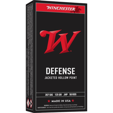 Winchester USA Handgun Ammunition .357 SIG 125 gr. JHP 1350 fps 50/ct