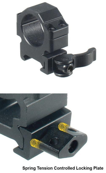 Leapers UTG 2-Piece Max Strength LE Grade Picatinny Rings - 18mm Width 1" - Low