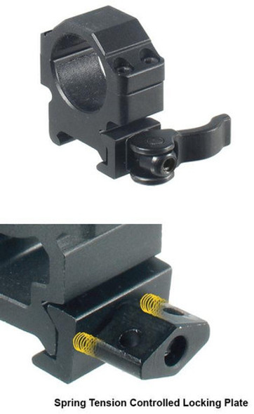 Leapers UTG 2-Piece Max Strength LE Grade Picatinny Rings - 18mm Width 1" - Low