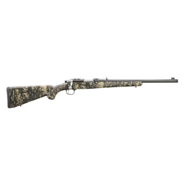 Ruger 77/357 Rifle .357 Mag 5rd Capacity 18.50" Stainless Steel Barrel Kryptek Obskura Nox Camo Synthetic Stock
