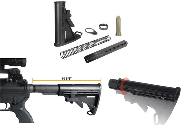 Leapers UTG PRO 6-Position Commercial Spec Stock Assembly - Black