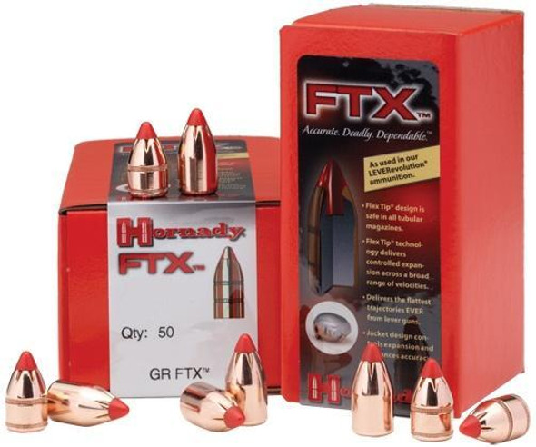 Hornady FTX Handgun Bullets .38 cal .357 Mag .357" 140 gr FTX 100/ct