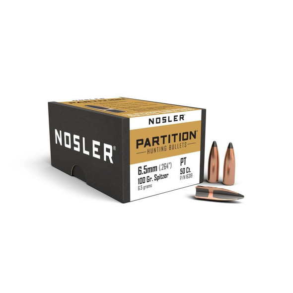 Nosler Partition Bullets 6.5mm .264" 100 gr SPT  50/ct