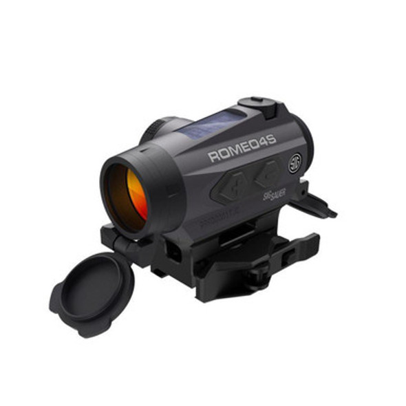 Sig Sauer ROMEO4S Solar Powered Red Dot Sight - 1x20mm 2 MOA Red Dot Ballistic CirclePlex Graphite