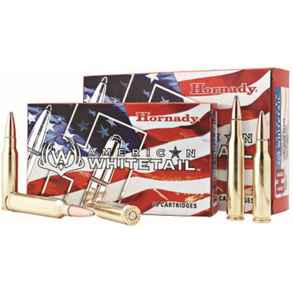 Hornady American Whitetail Rifle Ammunition 7mm Rem Mag 154 gr Interlock SP 2814 fps 20/ct