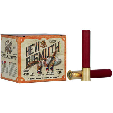 HEVI-Shot Hevi-Bismuth Upland Shotshells .410 3" 9/16oz 1300 fps #5 25/ct