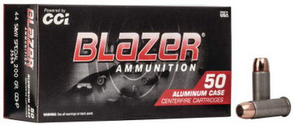 CCI Blazer Aluminum Handgun Ammunition .44 Spl 200 gr HP 920 fps 50/ct