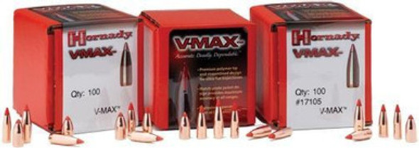 Hornady V-MAX Bullets 6mm .243" 87 gr V-MAXBT 100/ct
