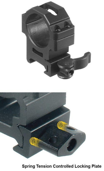 Leapers UTG 2-Piece Max Strength LE Grade Picatinny Rings - 22mm Width 30mm - Medium