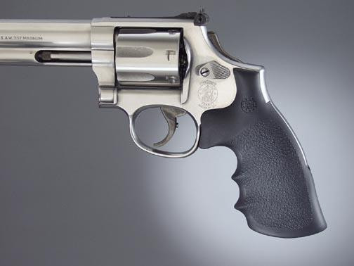 Hogue S&W K/L Convertion Kit - Round to Square Butt - Rubber Monogrip