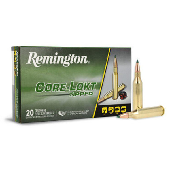 Remington Core-Lokt Tipped Rifle Ammunition .30-06 Sprg 150gr PT 2930 fps 20/ct
