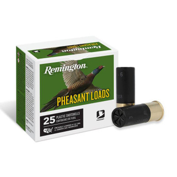 Remington Pheasant Loads Shotshells 12ga 2-3/4 in 3-3/4 dr 1-1/4oz #6 1330 fps 25/ct