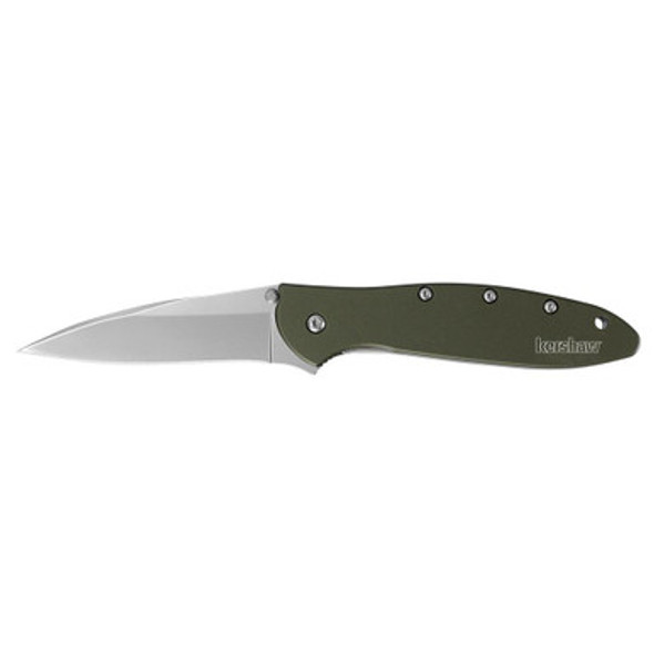 Kershaw Leek Folding Knife 3" Drop Point Blade Olive
