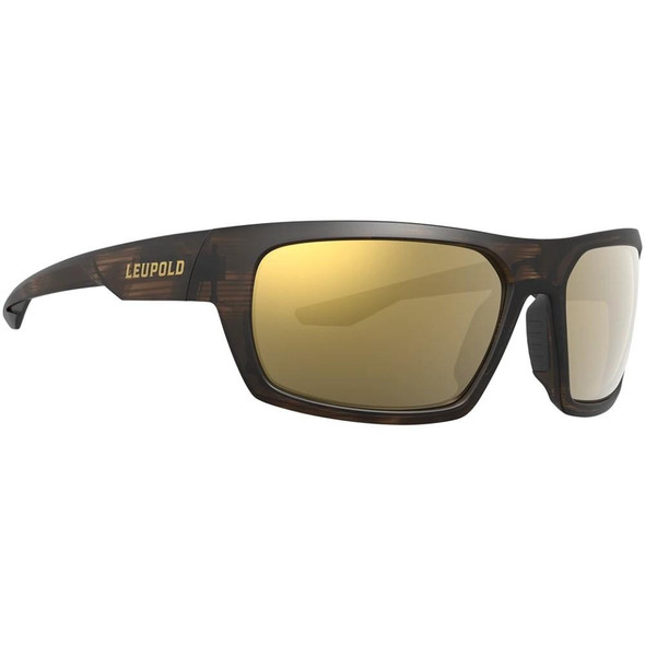 Leupold Packout Shooting Glasses Matte Tortoise with Bronze Mirror