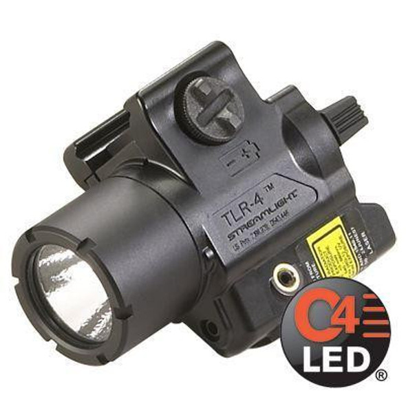 Streamlight TLR-4 Compact Rail Mounted Tactical Light with Integrated Red Aiming Laser