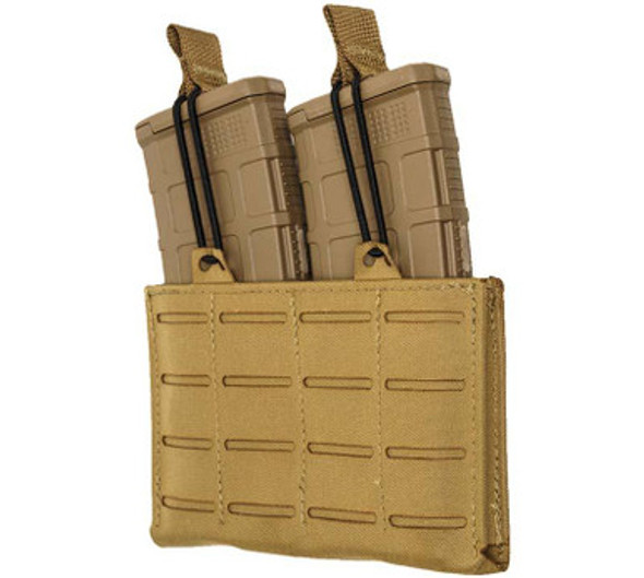 TacShield RZR Molle Double Rifle Magazine Pouch Coyote Brown