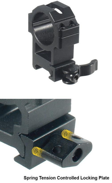 Leapers UTG 2-Piece Max Strength LE Grade Picatinny Rings - 22mm Width 30mm -  High