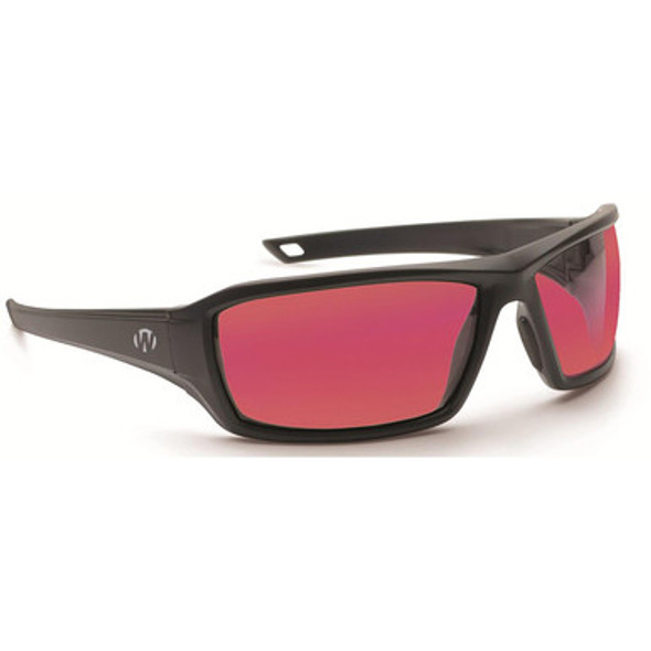 Walker's IKON Forge Shooting Glasses Black with Rose Lens