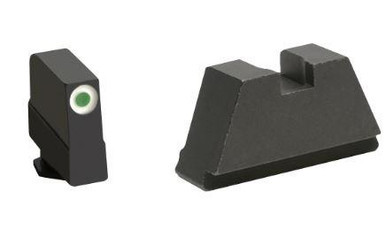 3XL Tall Green Tritium White Outline .365/FlatBlack .451 for most Glocks