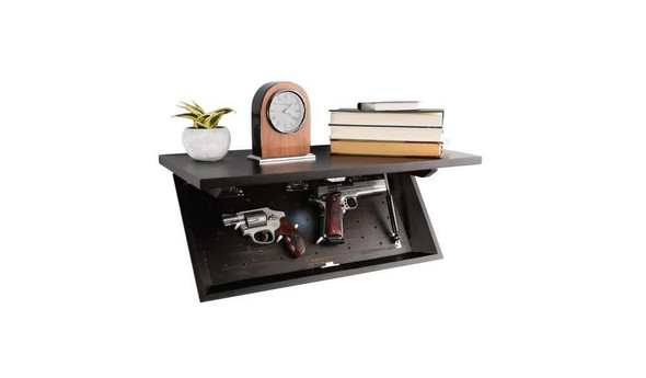 Lockdown In PlainSight Shelf -Walnut
