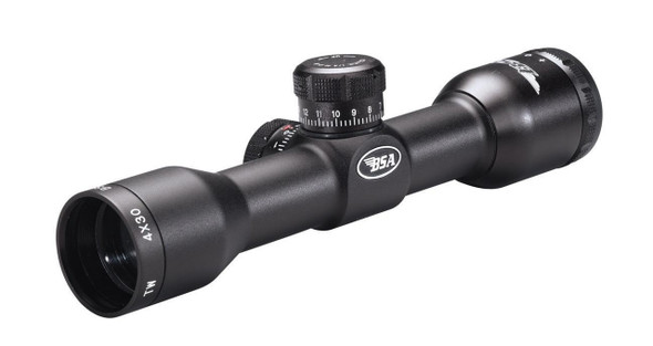BSA Tactical Weapon Rifle Scope - 4x30mm Mil-Dot 23-10.4' 4" Matte