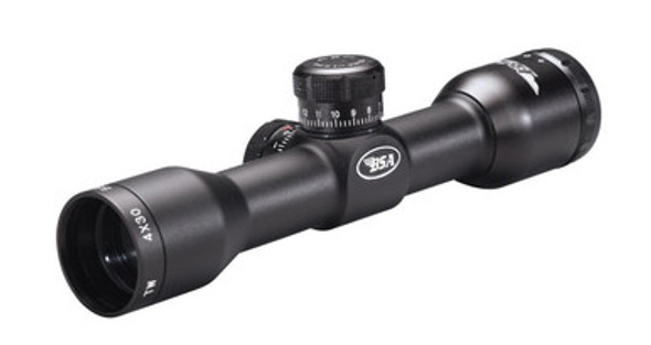 BSA Tactical Weapon Rifle Scope - 4x30mm Mil-Dot 23-10.4' 4" Matte