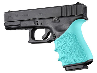 Hogue HandAll Beavertail Grip Sleeve Glock 19 23 32 38 Gen 3-4 Aqua