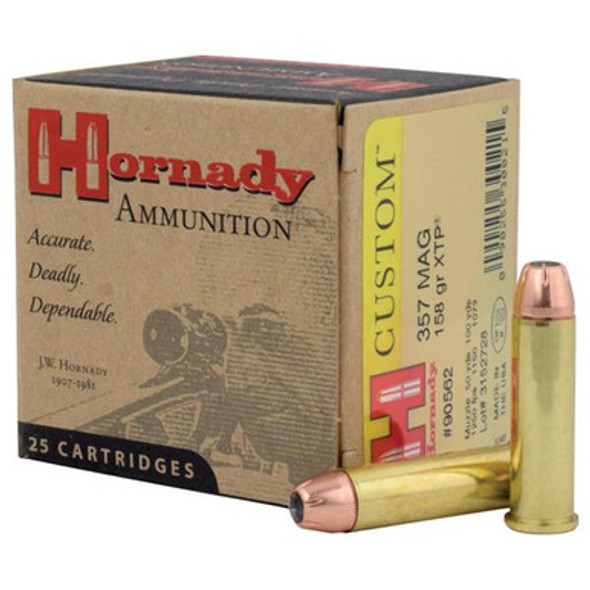 Hornady Custom Handgun Ammunition .357 Mag 158 gr XTP 1250 fps 25/box