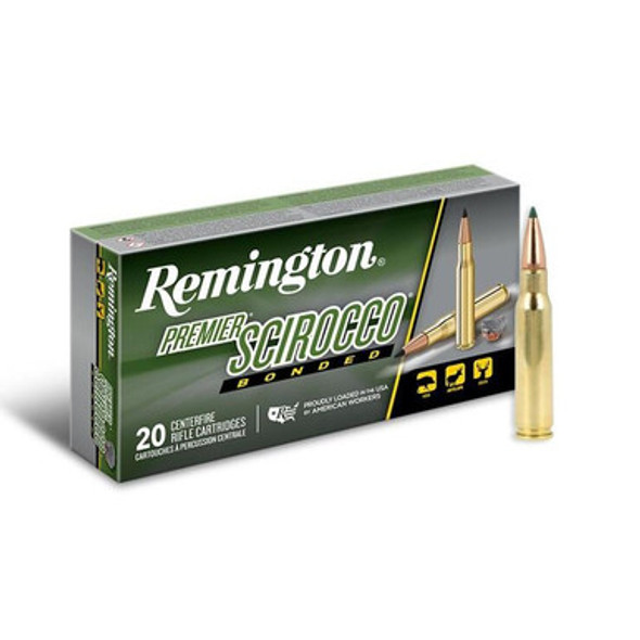 Remington Premier Scirocco Rifle Ammunition 308 Win 165 gr PT 2680 fps 20/ct
