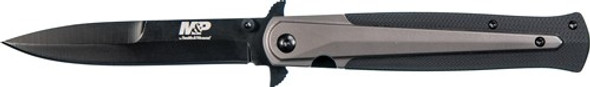 BLACK/FDE W/ POCKET CLIPS&W KNIFE M&P DAGGER 4" BLADE 